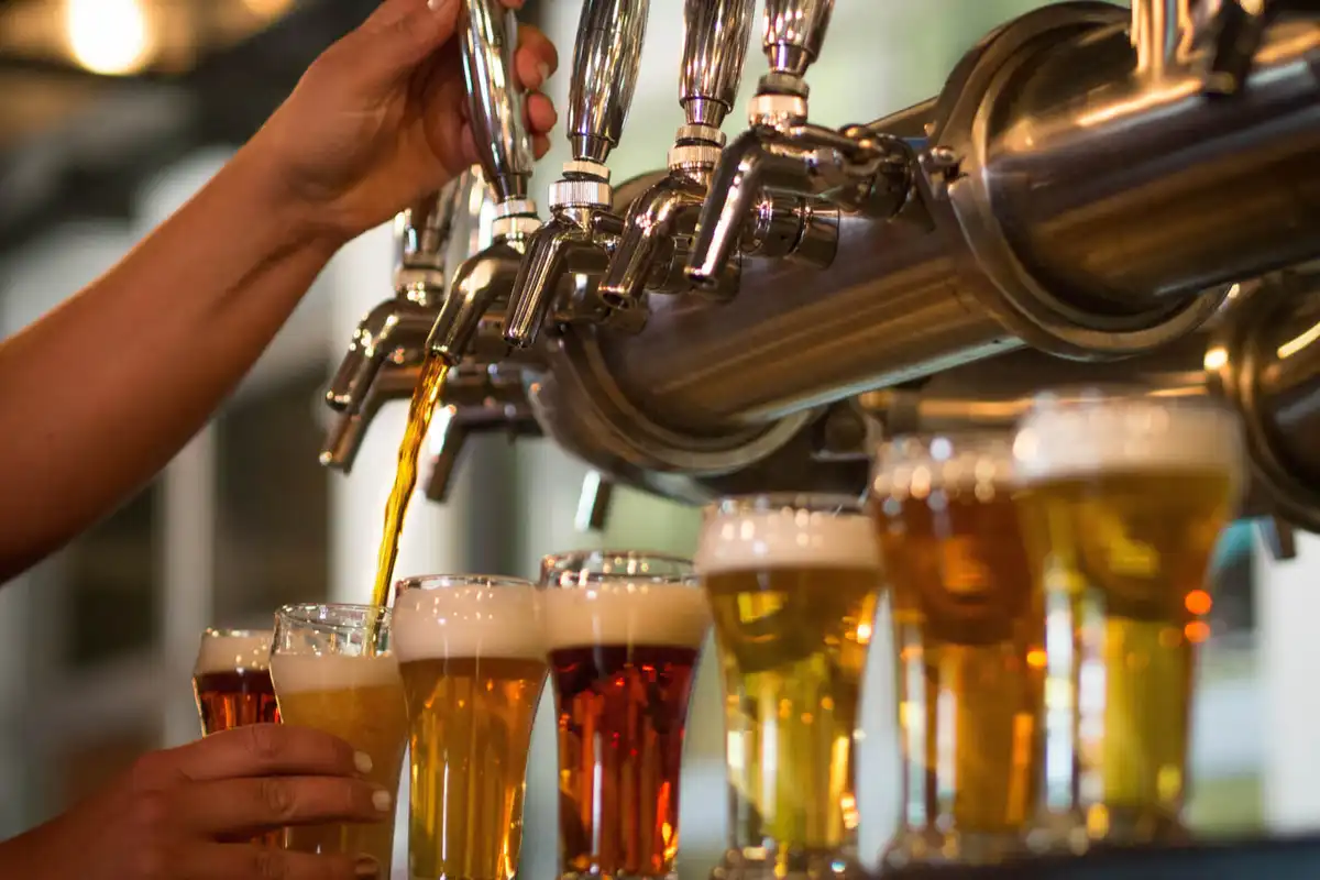 brewery staff managing craft beer production