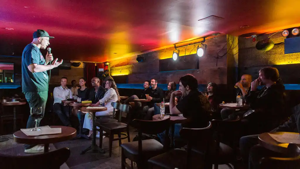 comedy club staff managing live entertainment event