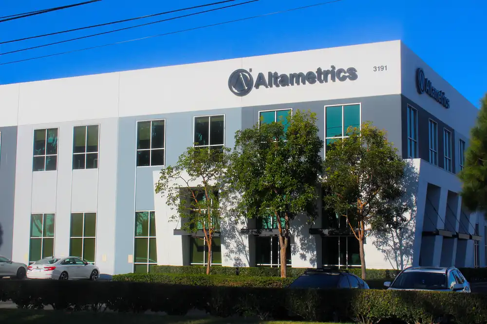 altametrics office building exterior with landscaped surroundings