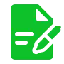 Icon showing document signing or approval process